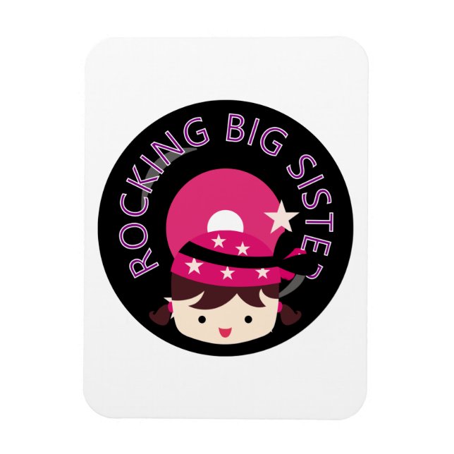 Íman Brunette Rocking Big Sister (Vertical)