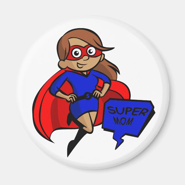 Íman brunette super mãe (Frente)