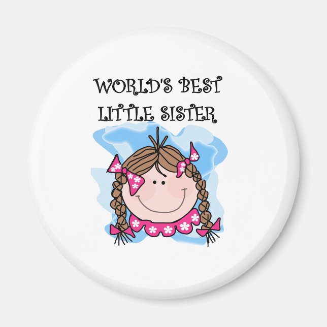 Íman Brunettte Melhor Irmã Pequena (Frente)