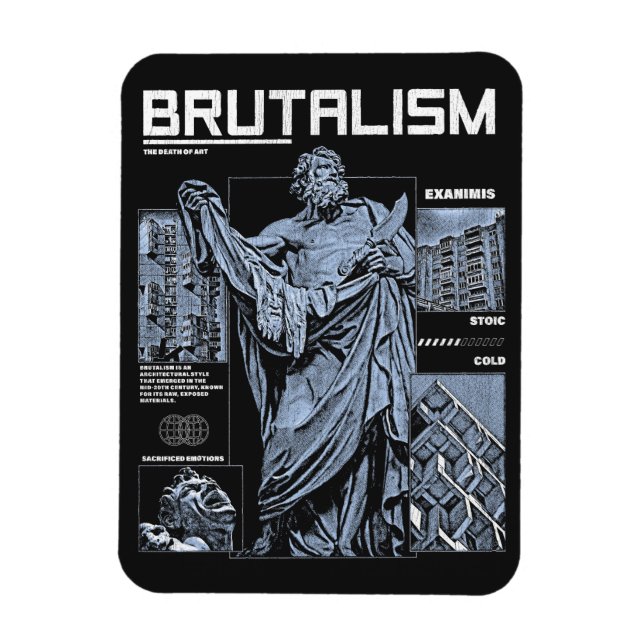 Íman Brutalismo - Design Brutalista (Vertical)