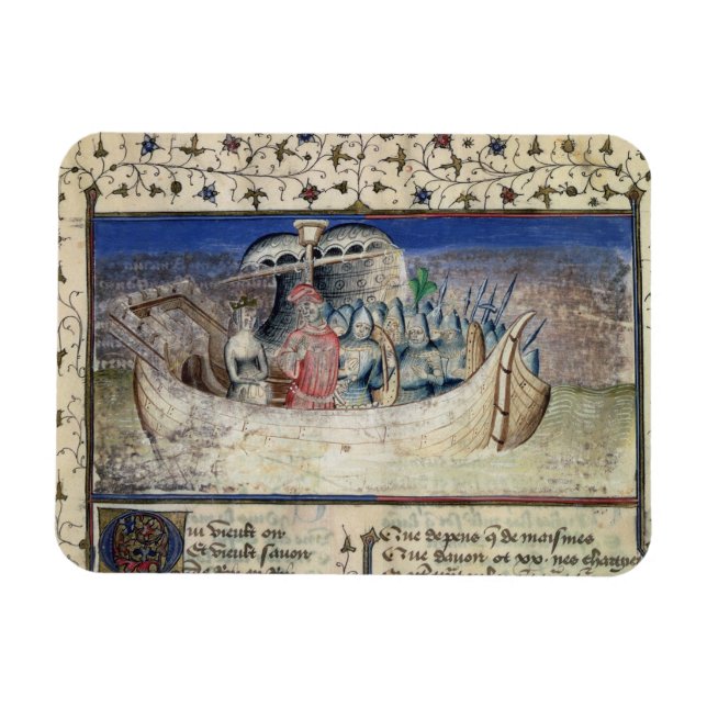Íman Brutus the Trojan Sets Sail para a Grã-Bretanha, d (Horizontal)