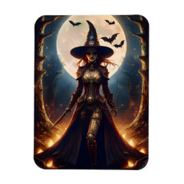 Íman Bruxa da Floresta Steampunk do Halloween