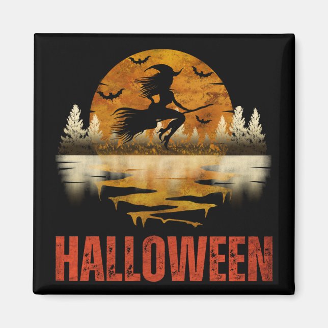 ÍMAN BRUXA DA NOITE DE HALLOWEEN (Frente)