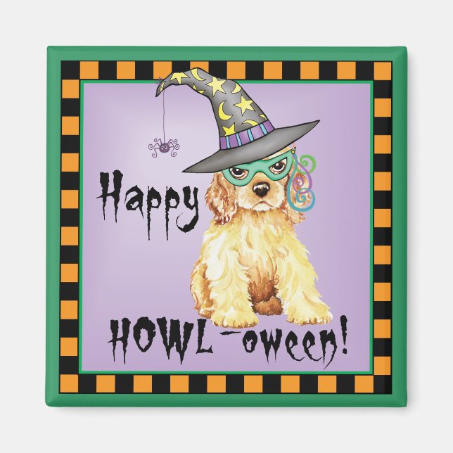 Íman Bruxa de Cocker Spaniel (Frente)