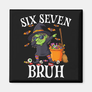 Íman Bruxa fazendo dabbing seis sete bruh 6 7 halloween