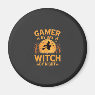 Íman Bruxa Gamer Design de Jogos para Halloween