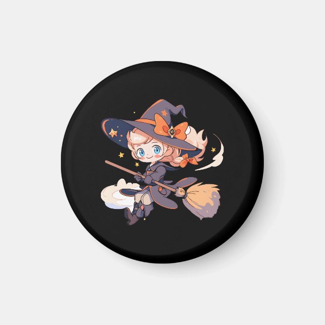 Íman Bruxa Halloween (Frente)