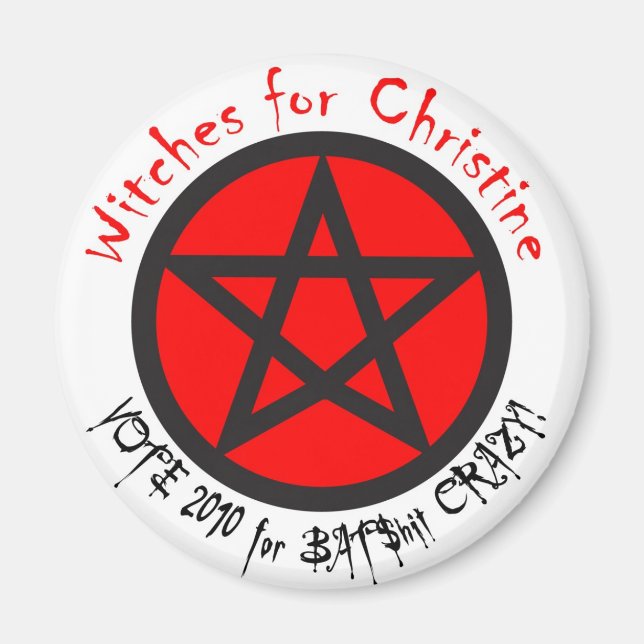 Íman Bruxas para Christine Magnet (Frente)