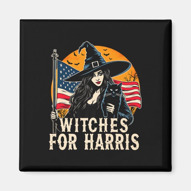 Íman Bruxas Para Kamala Harris Halloween, Sociedade Pol (Frente)