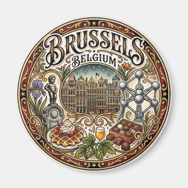 Íman Bruxelas Bélgica (Frente)