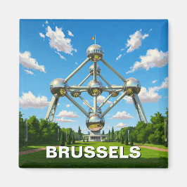 Íman Bruxelas Bélgica Atomium Viagem