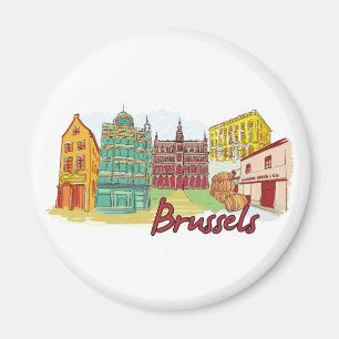 Íman Bruxelas, Bélgica Cidade Famosa