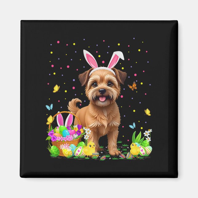 Íman Bruxelas Griffon Cão Páscoa Caça-Ovo Caça-Coelho (Frente)