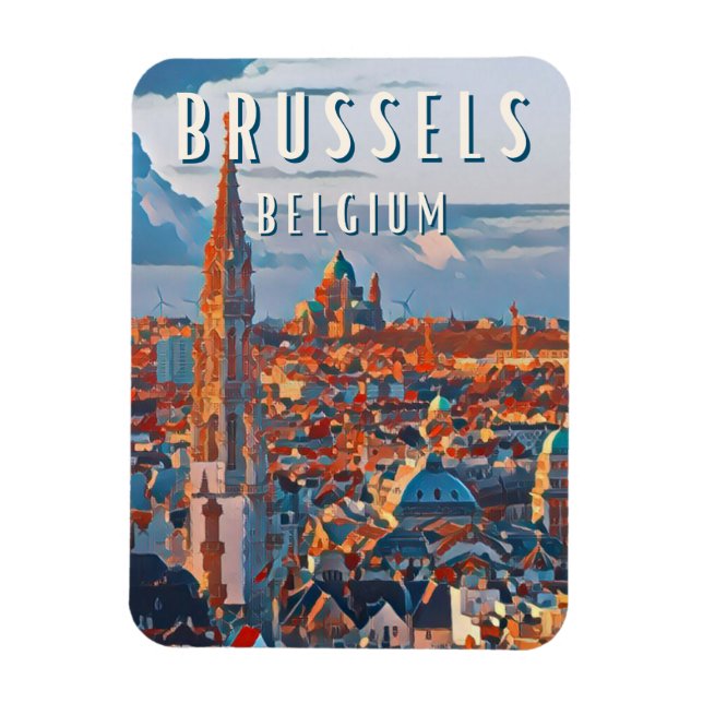Íman Bruxelles, la capitale de la Belgique et d'Europe (Vertical)