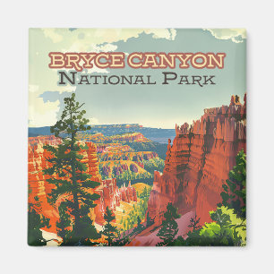 Íman Bryce Canyon National Park Utah Hoodoo Retro