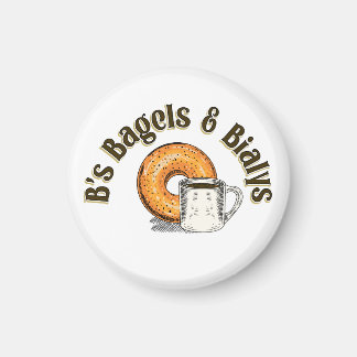 Íman B's Bagels Magnet Round