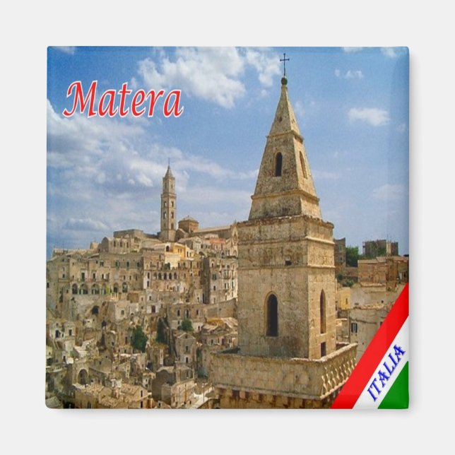 Íman BSL013 MATERA, Basilicata, Itália, Cordilheira (Frente)