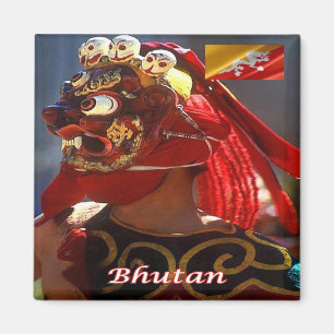 Íman BT - Butão - Butão - Dança mascarada