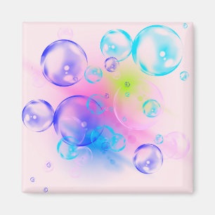 Íman BUBBLES - Imagem Abstrato colorida da arte fractal
