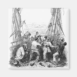 Íman Bucaneiros antigos e um navio pirata naufragado