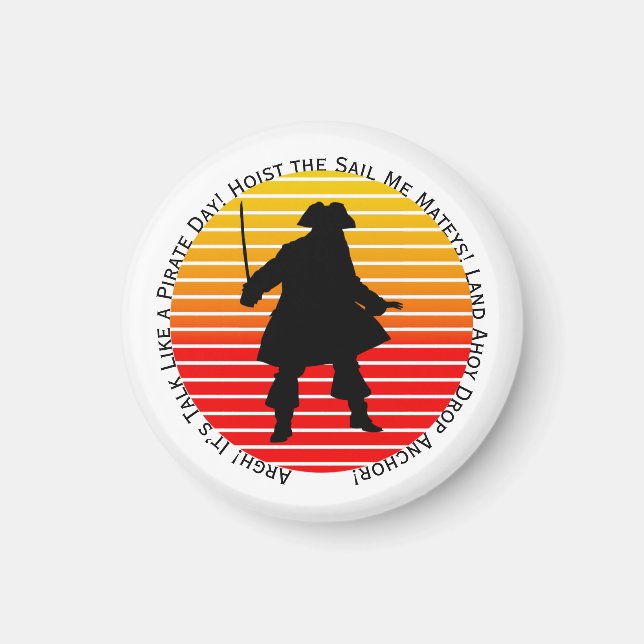 Íman Buccaneeiros Steampunk Fala Como Um Argh Pirata Do (Frente)