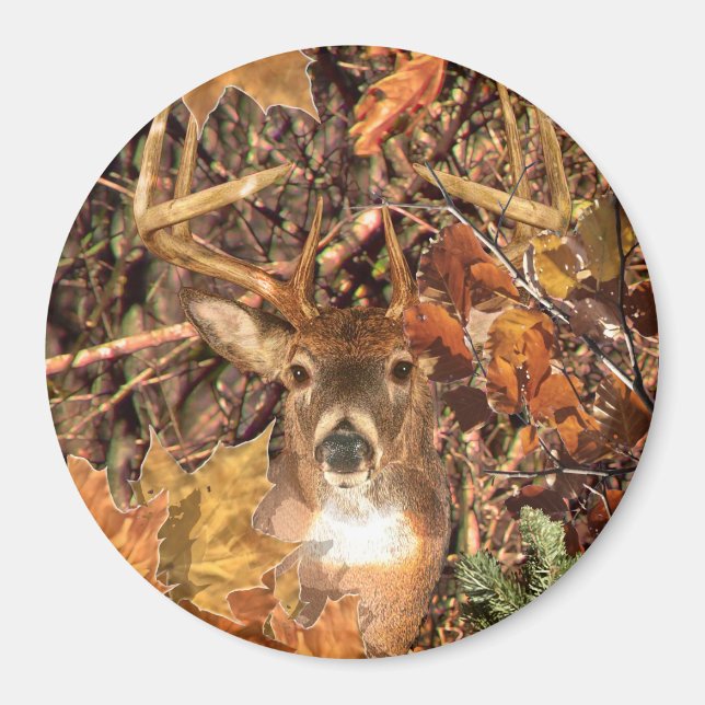 Íman Buck em Camo White Tail Deer (Frente)