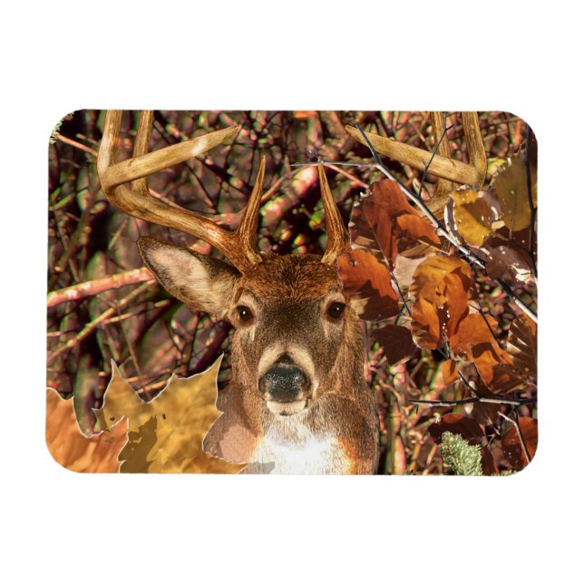 Íman Buck em Camo White Tail Deer (Horizontal)