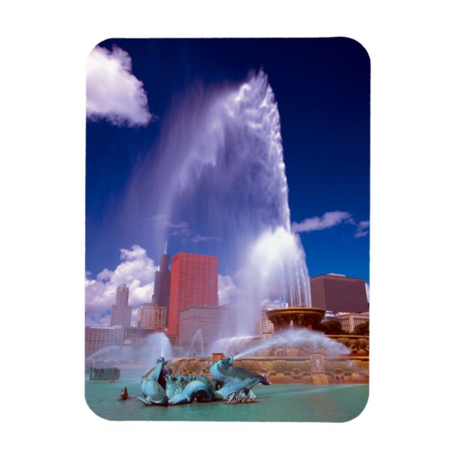 Íman Buckingham Fountain Chicago Premium Magnet (Vertical)