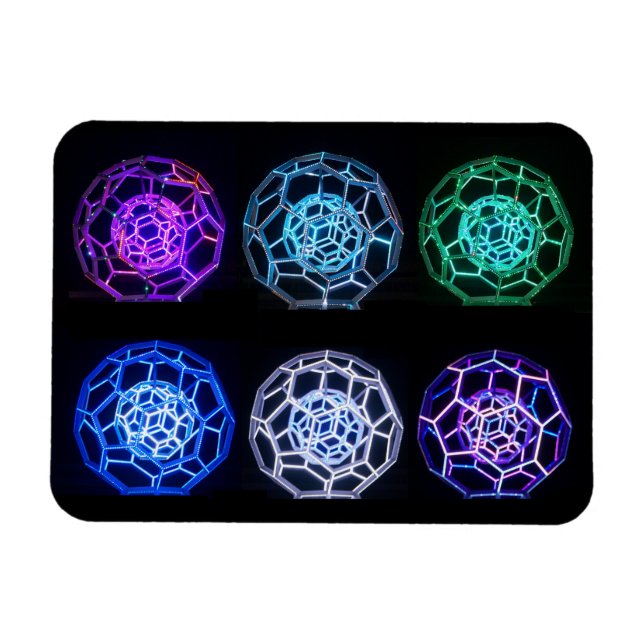 Íman Buckyball com várias cores (Horizontal)