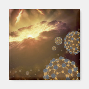 Íman Buckyballs que flutua no espaço interestelar