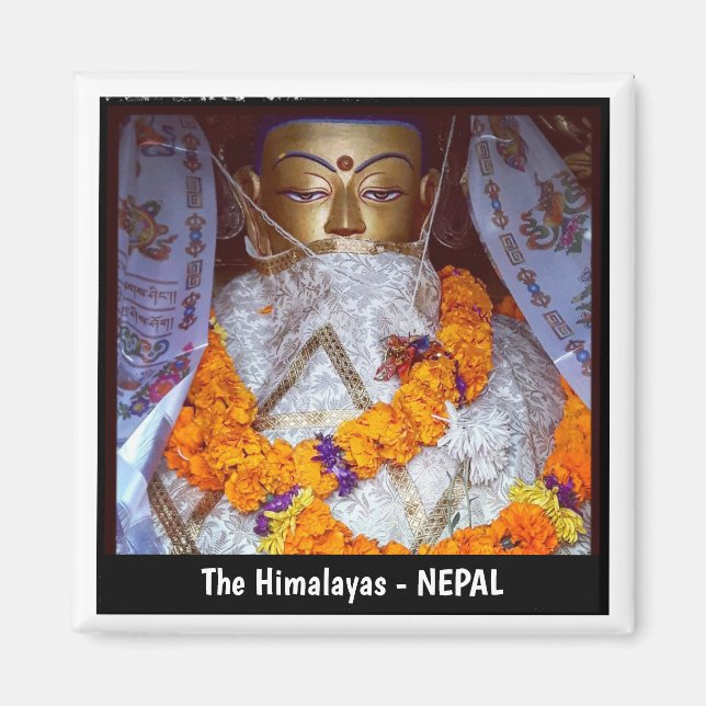 Íman Buda Antiga, Swayambunath, Katmandu - Nepal (Frente)