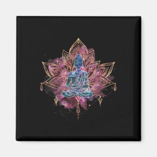 Íman Buda Espiritual na Flor de Lótus Meditação Mágica