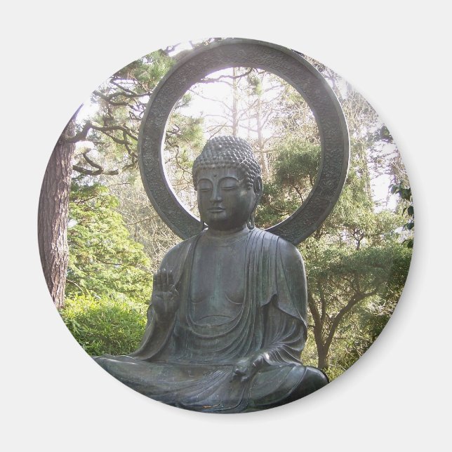 Íman Buda no Jardim do Chá Japonês (Frente)