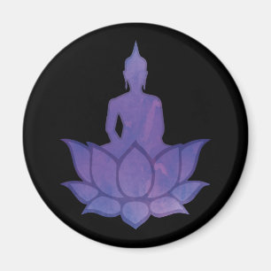 Íman Buda no Lotus Purple Magnet