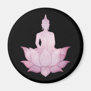Íman Buda sobre Lotus Pink