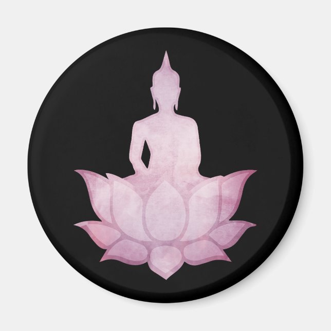Íman Buda sobre Lotus Pink (Frente)