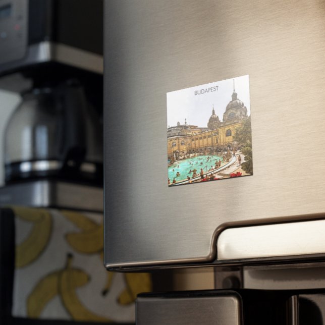 Íman Budapest Hungary Széchenyi Thermal Baths (budapest hungary city magnet)