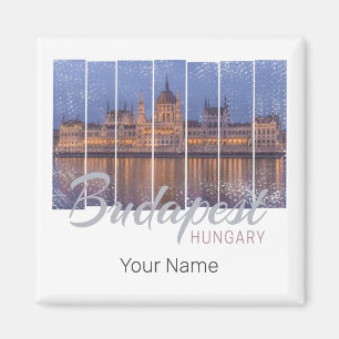 Íman Budapest Parlamento Hungria Vintage Panorama