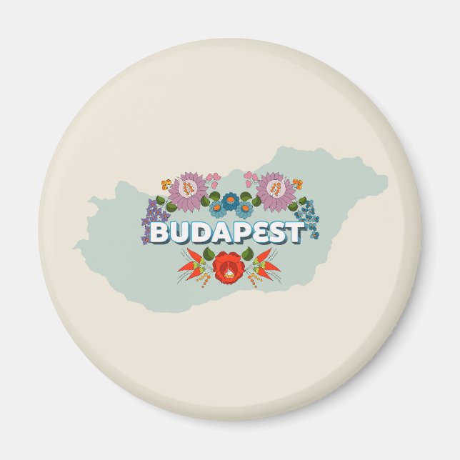 Íman Budapeste, Hungria Magnet (Frente)