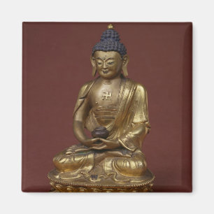 Íman Buddha Amitayus assentado na meditação