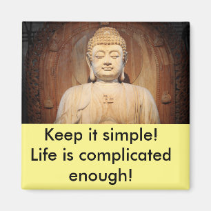 Íman Buddha com citações