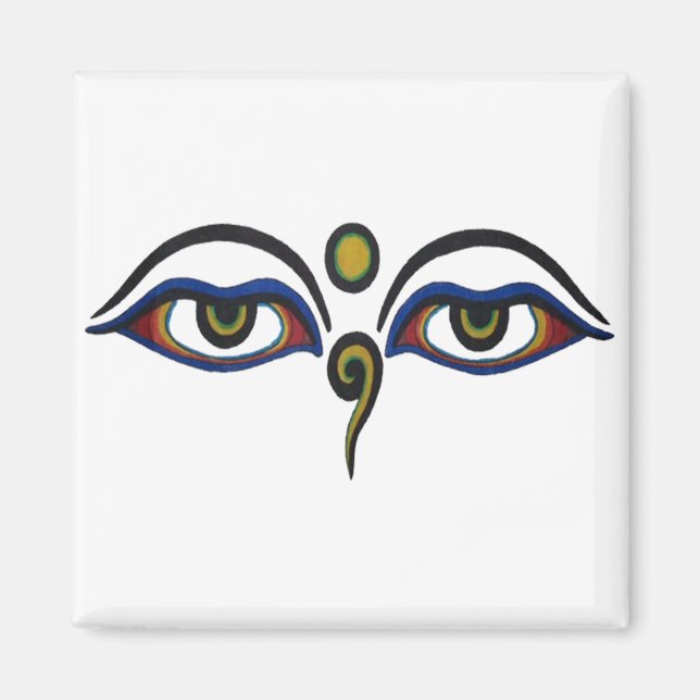 Íman Buddha Eyes Magnet (Frente)