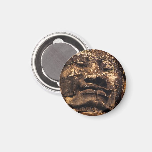 Íman Buddha Totem Angkor Wat Circle Magnet (Front/Back)