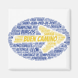 Íman Buen Camino Word Art
