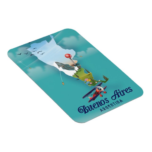 Íman Buenos Aires, poster de viagens da Argentina (Lado Direito)