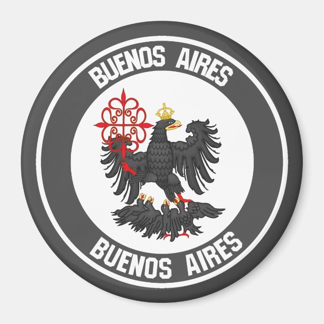 Íman Buenos Aires Round Emblem (Frente)