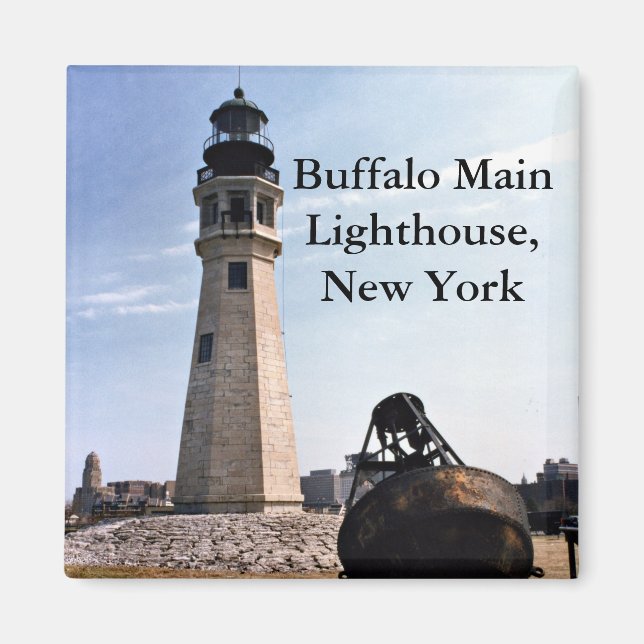 Íman Bufalo Main Lighthouse, New York Magnet (Frente)