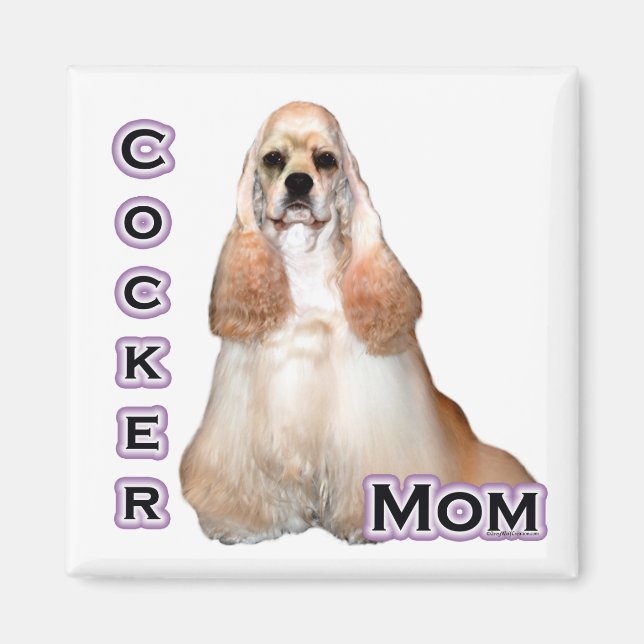 Íman Buff Cocker Spaniel Mãe; Cocker Spaniel Mãe (Frente)
