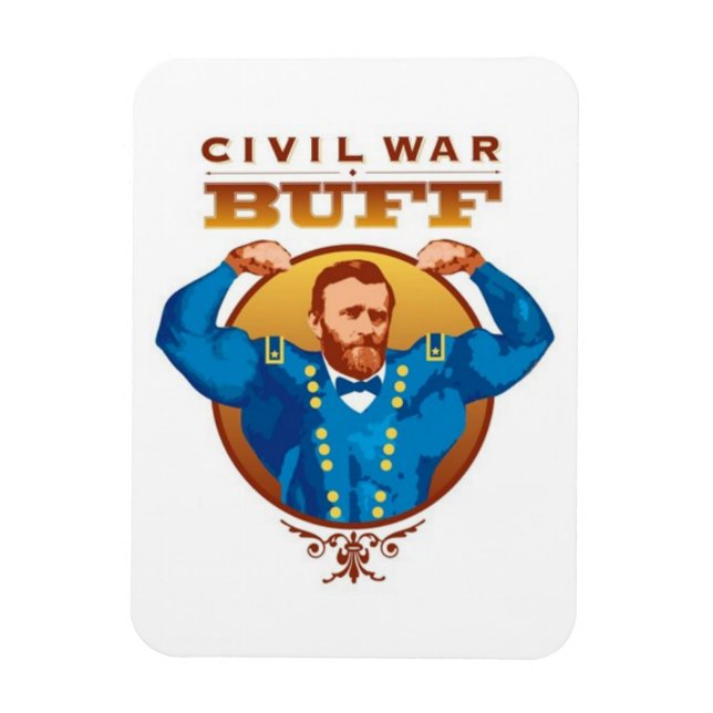 Íman Buff da Guerra Civil — Grant Magnet (Vertical)