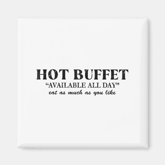 Íman Buffet Quente Disponível Todo o Dia Coma Quanto Qu (Frente)